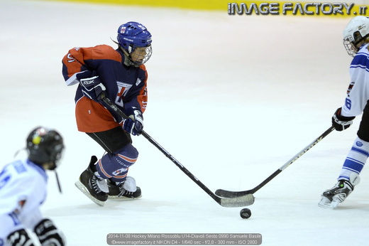 2014-11-08 Hockey Milano Rossoblu U14-Diavoli Sesto 0990 Samuele Basile